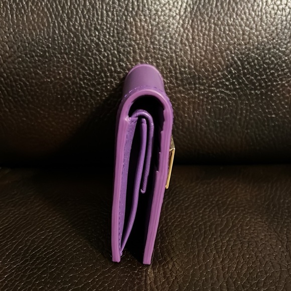 Versace Greca goddess logo monogram calf leather compact wallet NEW - Picture 7 of 10